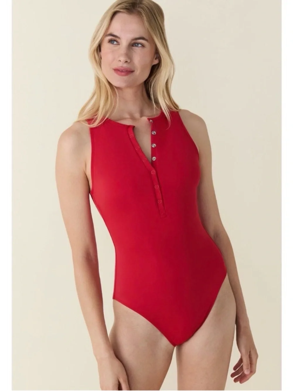 Like New Andie Swim The Malibu One Piece Swimsuit Cherry Red XXLT